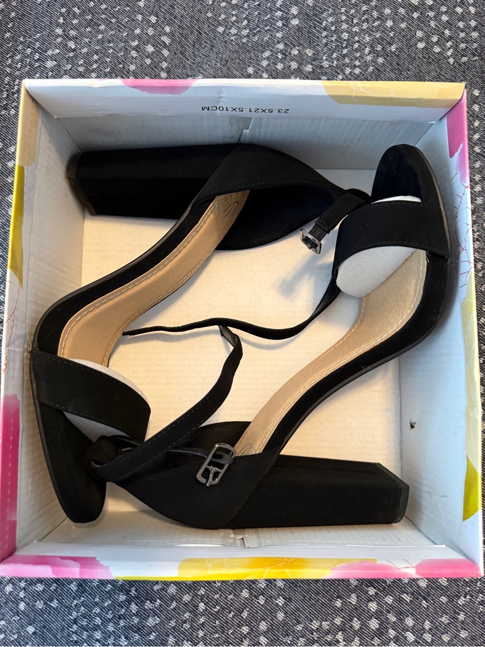 Black Block Heels - Picture 3 of 8